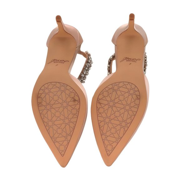 Jewel Badgley Mischka Raleigh Pointed Toe Kitten D'Orsay Size 7 - Picture 6 of 6